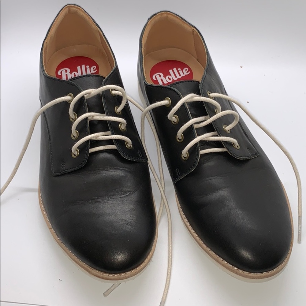 Rollie Derby leather lace up shoes size-39